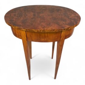 Oval Biedermeier Side Table, Germany 1820