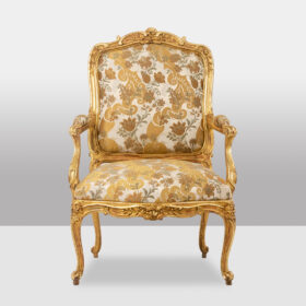 Louis XV Style Armchair with Queen-Style Backrest – Period 1900-1950