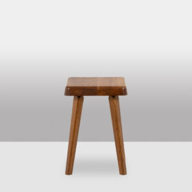 Pierre Chapo Pair of Stools in Natural Blond Elm – 1970s