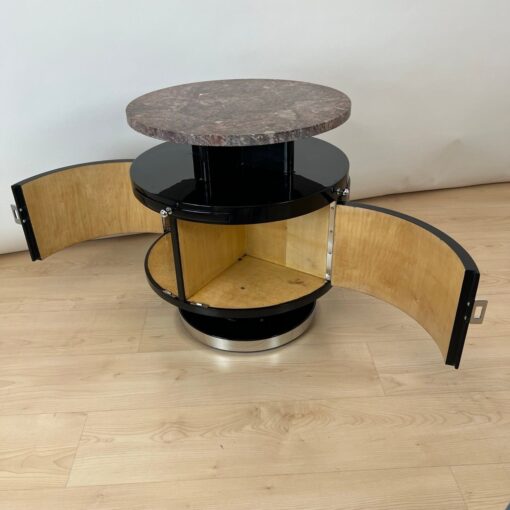 Art Deco Side Table, Revolving, Marble, France circa 1930 - Image 12