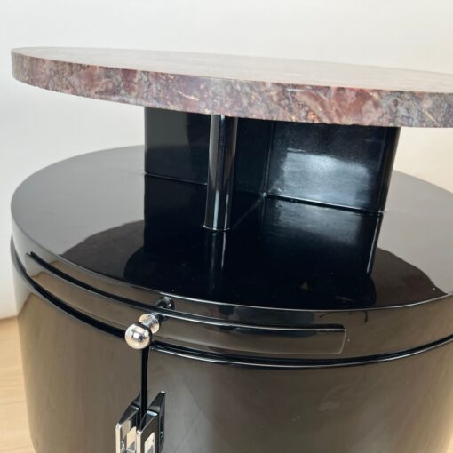 Art Deco Side Table, Revolving, Marble, France circa 1930 - Image 14