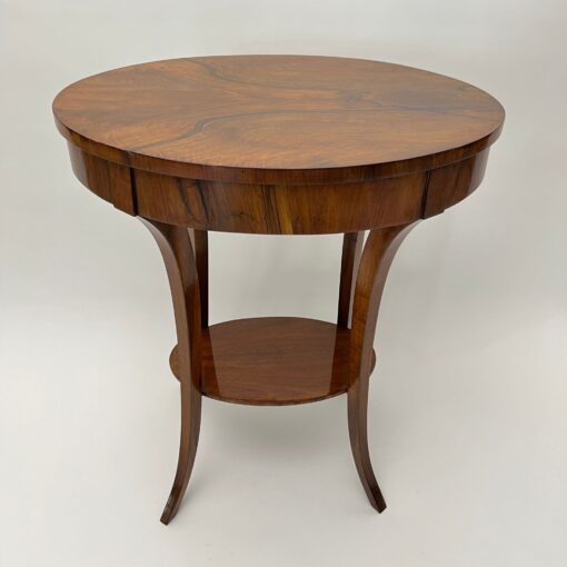 Oval Biedermeier Side Table, South Germany circa 1820 - Image 15