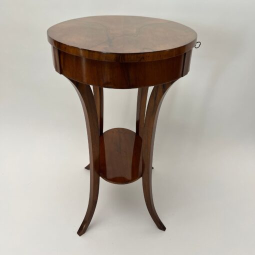 Oval Biedermeier Side Table, South Germany circa 1820 - Image 16