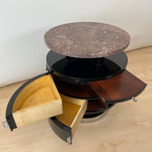 Art Deco Side Table, Revolving, Marble, France circa 1930 - Image 17