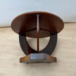 Art Deco Round Side Table, Rosewood Veneer, France circa 1930 - Image 17