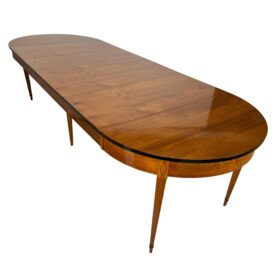 Biedermeier Expandable Dining Table, Cherry, France circa 1900