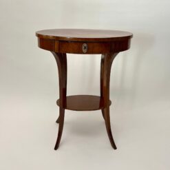 Alternative view of Oval Biedermeier Side Table, South Germany circa 1820