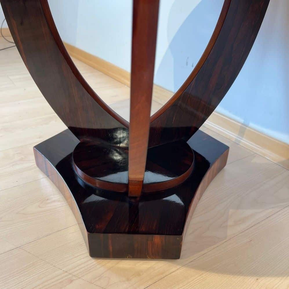 Art Deco Round Side Table, Rosewood Veneer, France circa 1930 - Image 3
