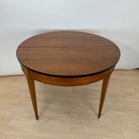 Biedermeier Expandable Dining Table, Cherry, France circa 1900