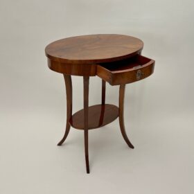 Oval Biedermeier Side Table, South Germany circa 1820
