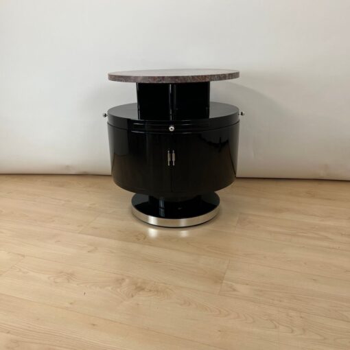 Art Deco Side Table, Revolving, Marble, France circa 1930 - Image 3