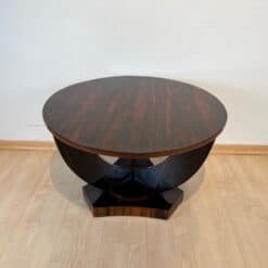Art Deco Round Side Table, Rosewood Veneer, France circa 1930 - Image 4