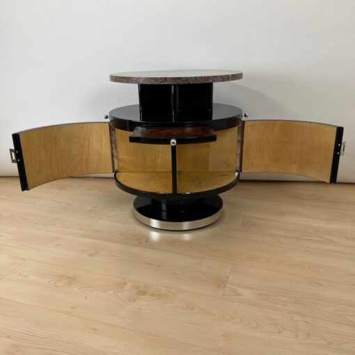 Art Deco Side Table, Revolving, Marble, France circa 1930 - Image 4