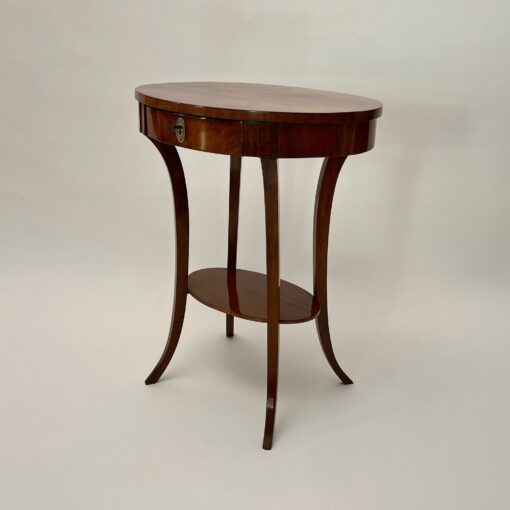 Oval Biedermeier Side Table, South Germany circa 1820 - Image 5