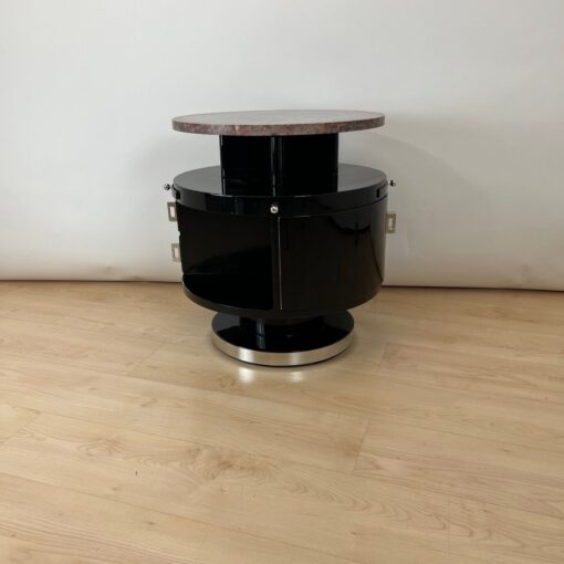 Art Deco Side Table, Revolving, Marble, France circa 1930 - Image 5