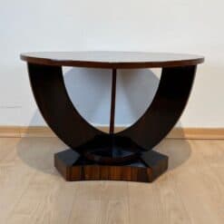 Art Deco Round Side Table, Rosewood Veneer, France circa 1930 - Image 6