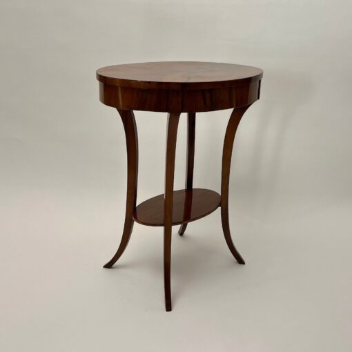 Oval Biedermeier Side Table, South Germany circa 1820 - Image 6