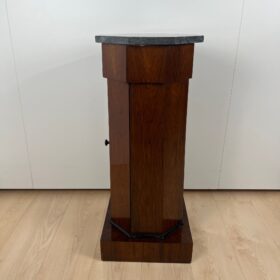 Biedermeier Drum Cabinet, Walnut Veneer, France circa 1830