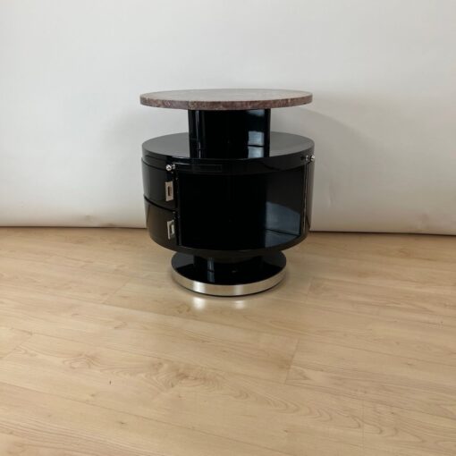 Art Deco Side Table, Revolving, Marble, France circa 1930 - Image 6