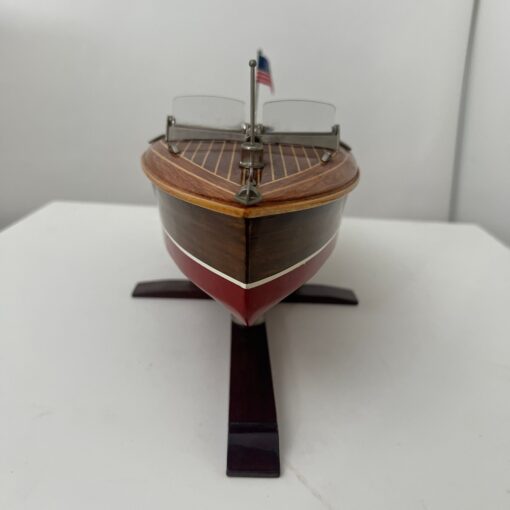 Miniature Motorboat by Chris Craft, Wood, Metal and Lacquer, USA circa 1950 - Image 6