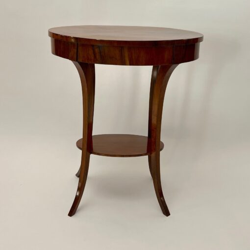 Oval Biedermeier Side Table, South Germany circa 1820 - Image 7