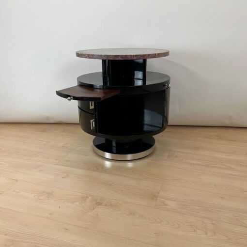 Art Deco Side Table, Revolving, Marble, France circa 1930 - Image 7