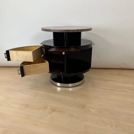 Art Deco Side Table, Revolving, Marble, France circa 1930 - Image 8