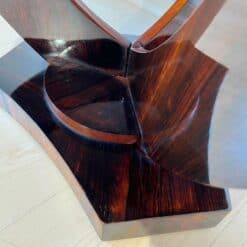 Art Deco Round Side Table, Rosewood Veneer, France circa 1930 - Image 9