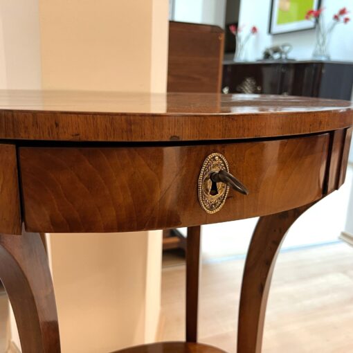 Oval Biedermeier Side Table, South Germany circa 1820 - Image 10
