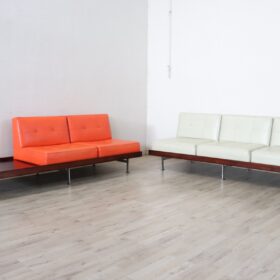 Italian Design Sofa Set by Saporiti with Original Label, circa 1960s