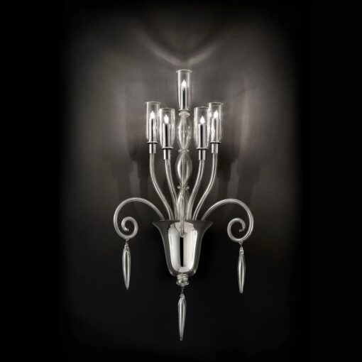 Murano Glass Wall Sconce- on black background- Styylish