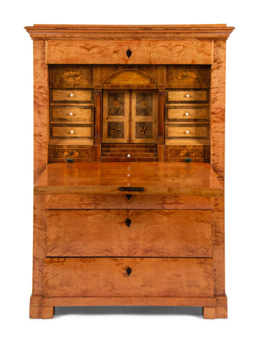 Biedermeier Fall-Front Desk, Karelian Birch, 1815 - Image 2