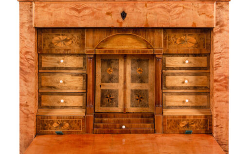 Biedermeier Fall-Front Desk, Karelian Birch, 1815 - Image 5