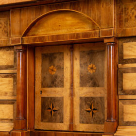 Biedermeier Fall-Front Desk, Karelian Birch, 1815