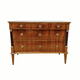 Biedermeier Cherrywood Commode, Brass, Germany circa 1820