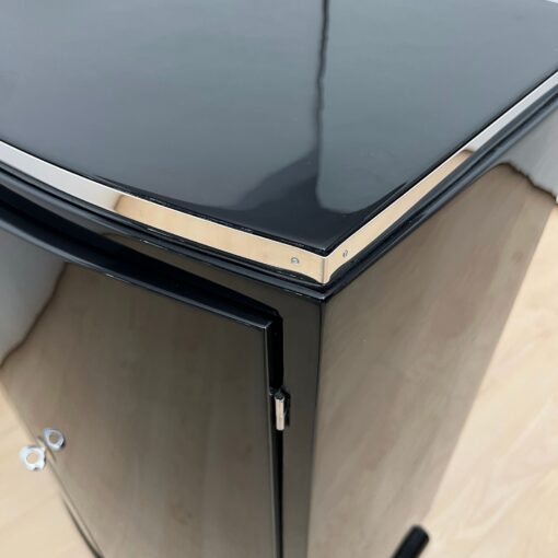 Art Deco Bar Cabinet, Black Lacquer, France circa 1930 - Image 11
