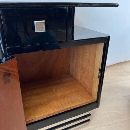 Pair of Art Deco Bedside Cabinets, France circa 1930 - Image 11