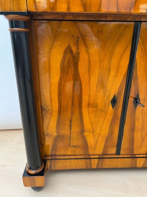 Biedermeier Half-Cabinet, Walnut, South Germany circa 1825 - Image 11
