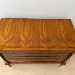 Empire Commode, Cherry Veneer, Brass, Germany circa 1820 - Image 11