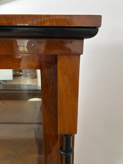 Biedermeier Vitrine, Walnut, Brass, South Germany circa 1830 - Image 11