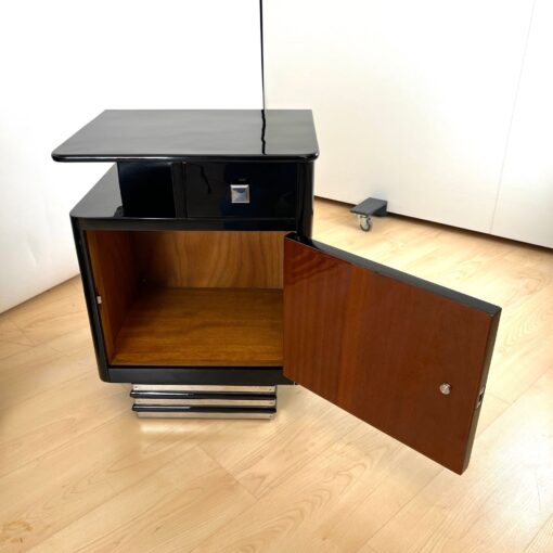 Pair of Art Deco Bedside Cabinets, France circa 1930 - Image 12