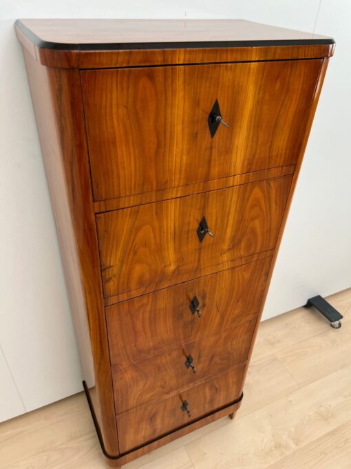 Five Drawer Biedermeier Chiffonier, South Germany circa 1820 - Image 12