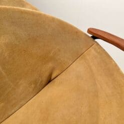 Pair of Balloon Lounge Chairs by Hans Olsen, Yellow Suede, Denmark circa 1960 - Image 12