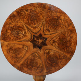 Fine Biedermeier Walnut Table, Vienna, c. 1825.