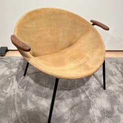 Pair of Balloon Lounge Chairs by Hans Olsen, Yellow Suede, Denmark circa 1960 - Image 14