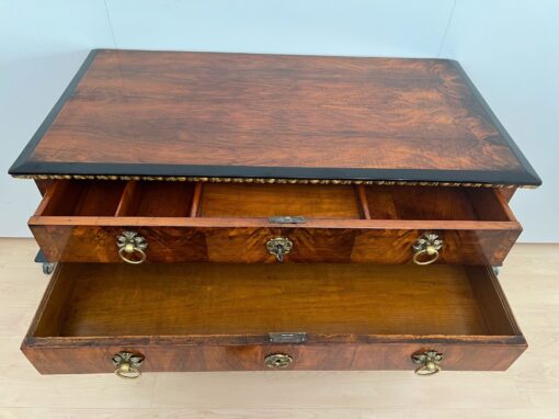 Biedermeier Chest, Walnut Veneer, Cherry, Austria circa 1815 - Image 15
