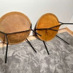 Pair of Balloon Lounge Chairs by Hans Olsen, Yellow Suede, Denmark circa 1960 - Image 15