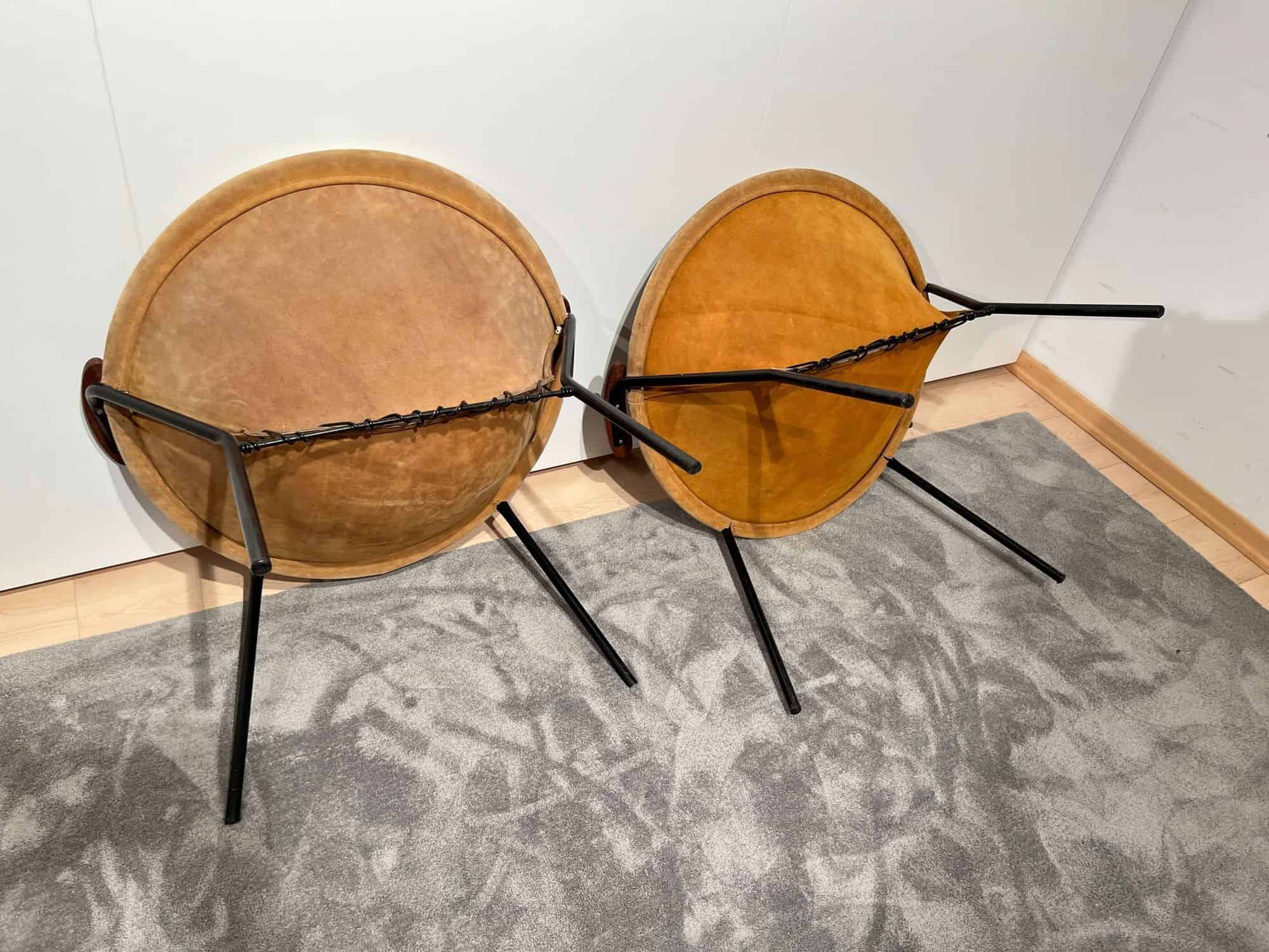 Pair of Balloon Lounge Chairs by Hans Olsen, Yellow Suede, Denmark circa 1960 - Image 15