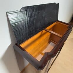 Art Deco Vitrine Sideboard, Macassar Ebony, Maple, Brass, Paris circa 1930 - Image 16