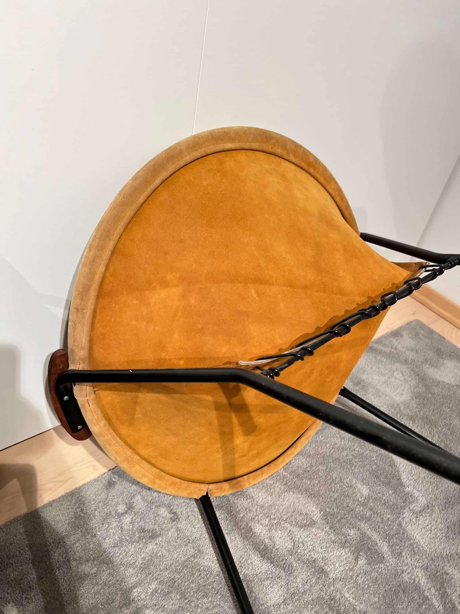 Pair of Balloon Lounge Chairs by Hans Olsen, Yellow Suede, Denmark circa 1960 - Image 16